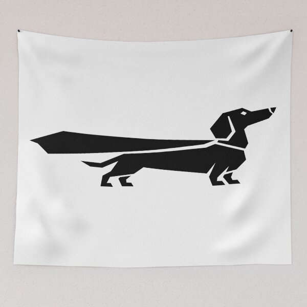 Item preview, Long Dog, Big Hero – Superhero Dachshund designed and sold by matybrak.