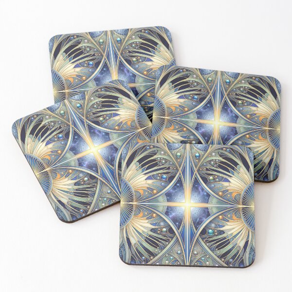 Item preview, Celestial Cross Art Nouveau Cosmic Mandala designed and sold by Frackxion.