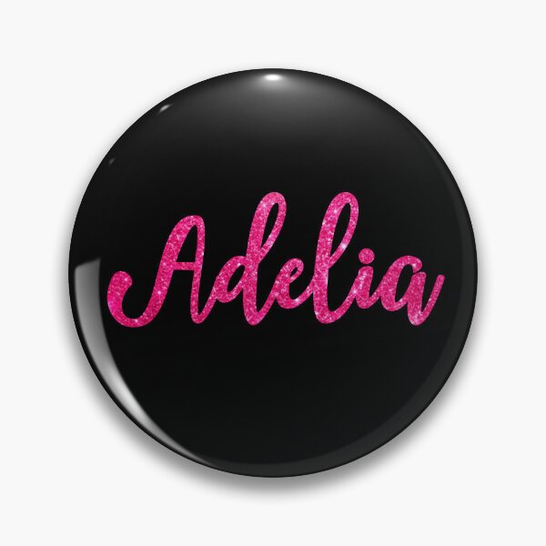 Item preview, Adelia Hot Pink Sparkly Personalised Name Design designed and sold by CamilasPrints.