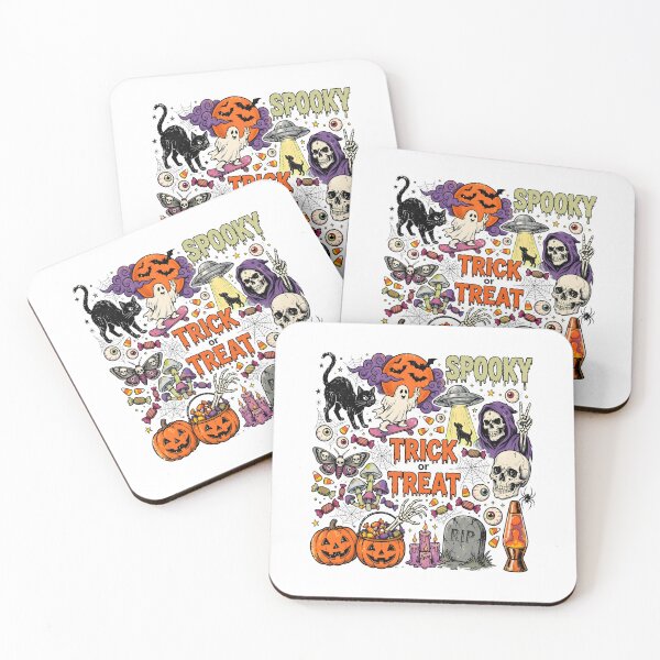 Item preview, Spooky Trick or Treat Halloween Collage Art designed and sold by SoyLamderma.