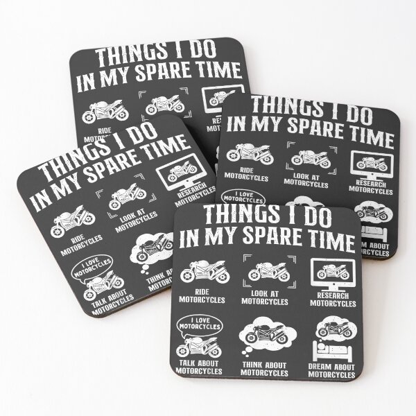 Item preview, Things I Do In My Spare Time Ride Motorcycles Biker Humor designed and sold by BUNNIES-EL.