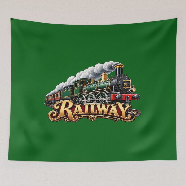 Item preview, Railway from 1827 Vintage Steam Trains designed and sold by Genius Geek.