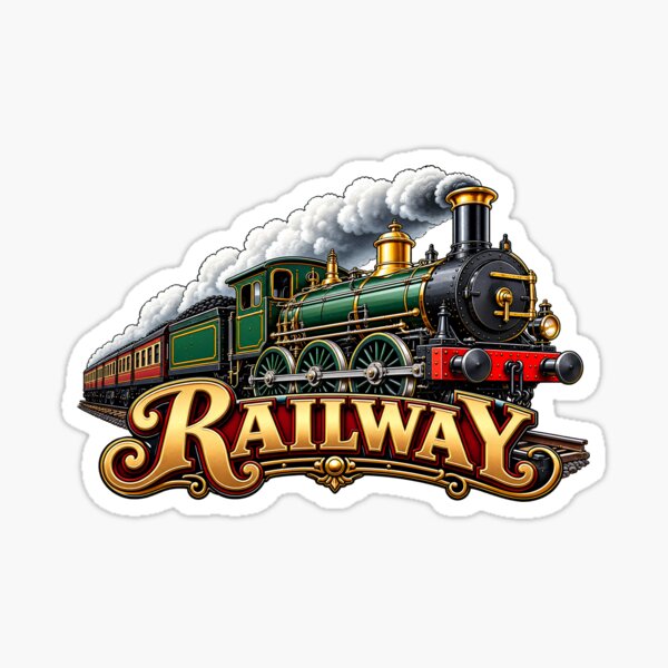 Item preview, Railway from 1827 Vintage Steam Trains designed and sold by Genius Geek.
