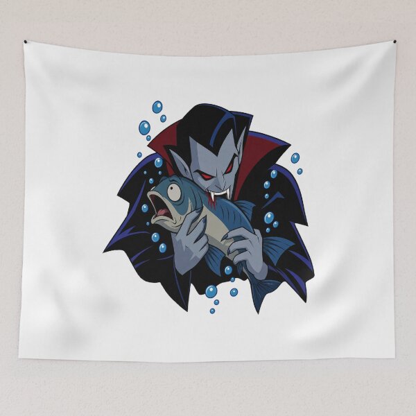 Item preview, Underwater Vampire and Terrified Fish designed and sold by saadzoro07.