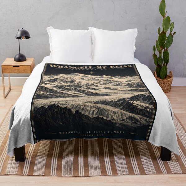 Item preview, Wrangell St. Elias National Park Vintage Style Mountain Poster (Digital Download) designed and sold by shopcanva.