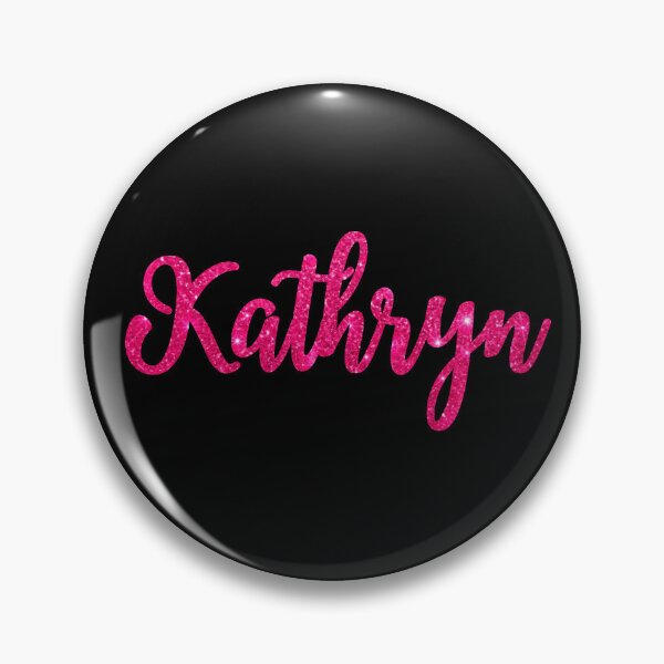 Item preview, Kathryn Hot Pink Sparkly Personalised Name Design designed and sold by CamilasPrints.