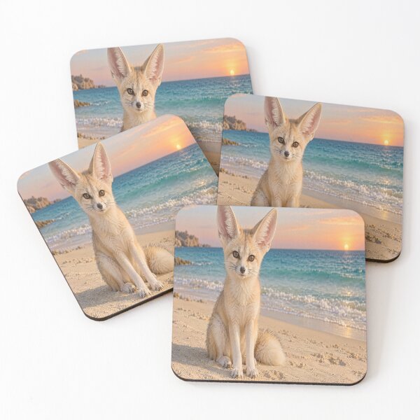 Item preview, Fennec Fox at Golden Hour designed and sold by kingblacke23.