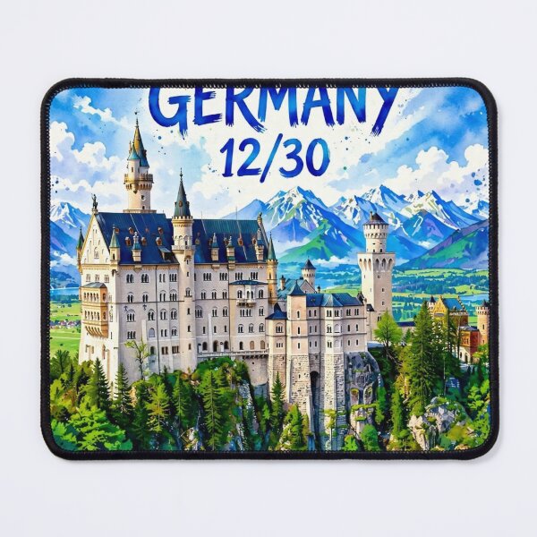 Item preview, Germany — Neuschwanstein Castle — Kingdom of the Bavarian Alps designed and sold by DibujandoPorfa.