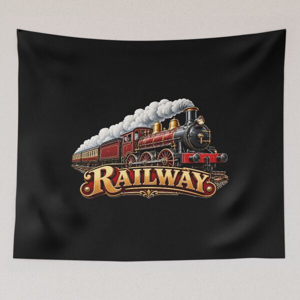 Item preview, Railway from 1827 Vintage Steam Trains designed and sold by Genius Geek.