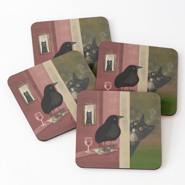 Item preview, Funny meme cat with vine and crow designed and sold by Makitsu Neko.