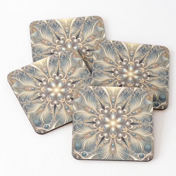 Item preview, Ornate Art Nouveau Floral Fractal Mandala designed and sold by Frackxion.