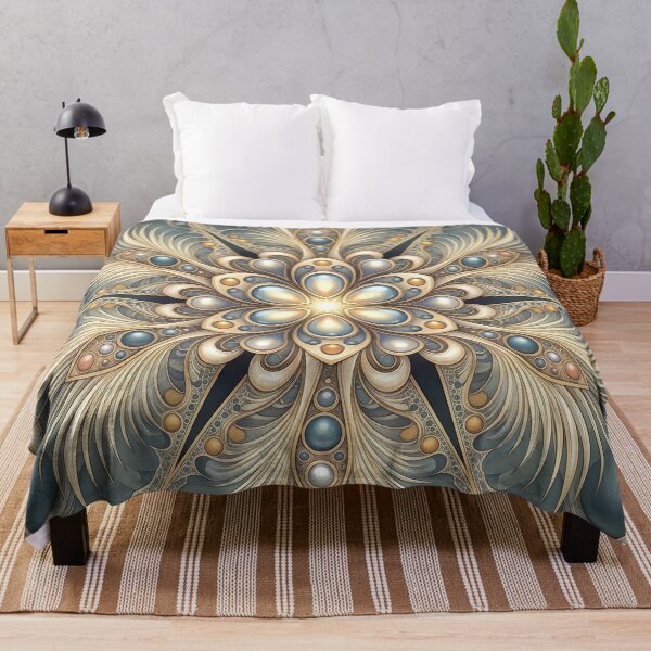 Item preview, Ornate Art Nouveau Floral Fractal Mandala designed and sold by Frackxion.