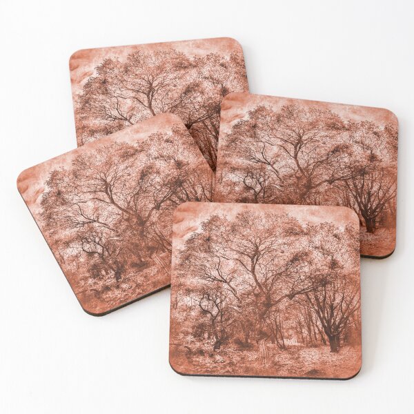 Item preview, Vintage Terracotta Forest – Rustic Tree Photography, Boho Autumn Nature Art designed and sold by Visual Arts Dominika Cybuch.