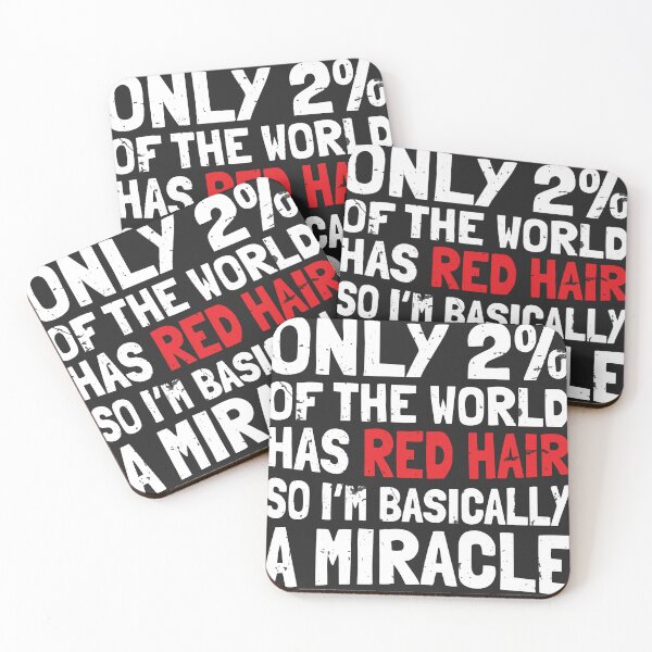 Item preview, Only 2 Percent Has Red Hair Basically A Miracle Redhead Humor designed and sold by BUNNIES-EL.