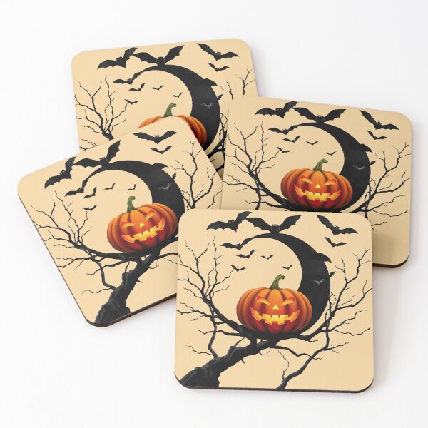 Item preview, Spooky Halloween Pumpkin Moon Gothic Silhouette Art designed and sold by Fine-Arts-Lab.