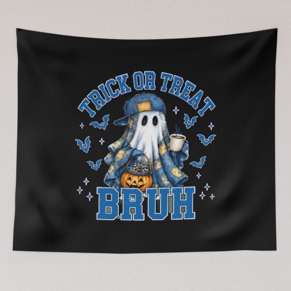 Item preview, Ghost Trick Or Treat Bruh Halloween Coffee Cap designed and sold by SoyLamderma.