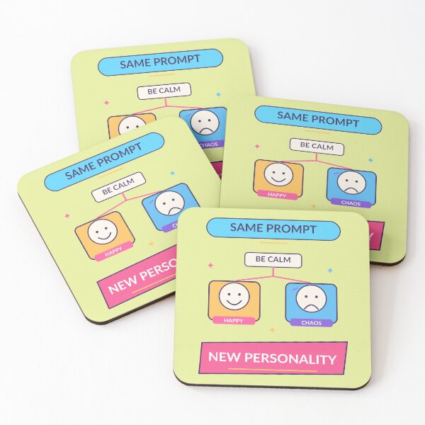 Item preview, Same Prompt New Personality - Funny Generative AI Humor designed and sold by Ink and Wink.