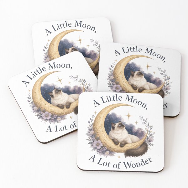 Item preview, Ragdoll Moon Cat – A Little Moon, A Lot of Wonder designed and sold by PurrBloom Studio.