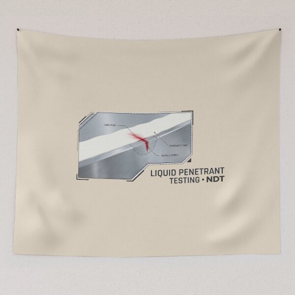 Item preview, Liquid Penetrant Testing NDT Inspection Art designed and sold by Amr Darwish Graphic designer.