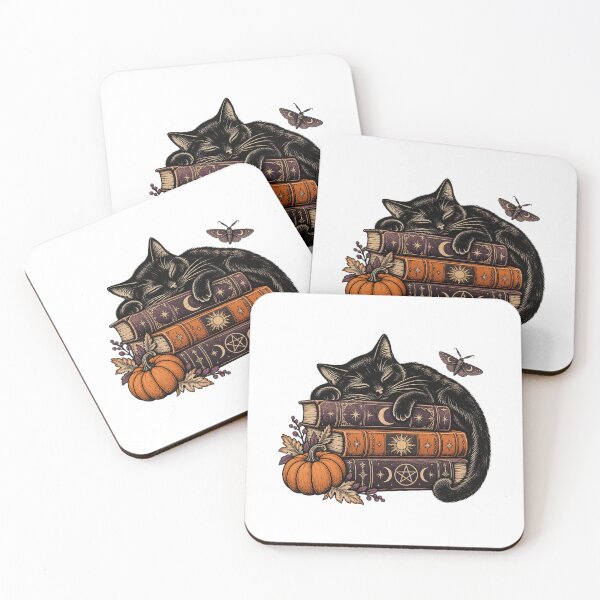 Item preview, Cat and Haunted Books designed and sold by cybersilverhand.