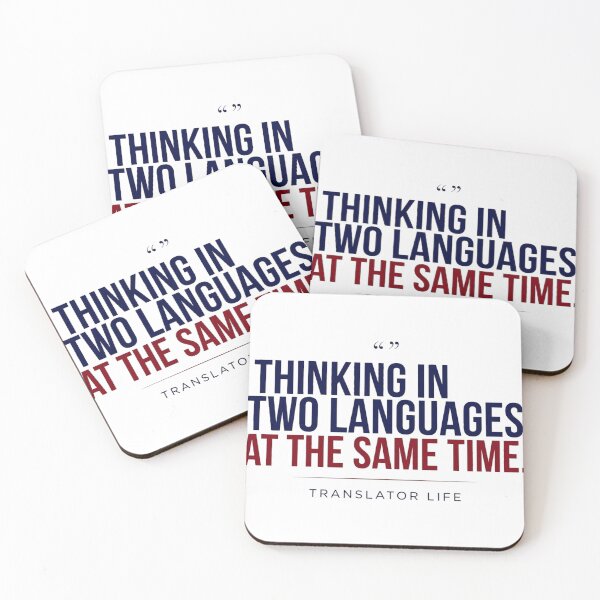 Item preview, Thinking In Two Languages At The Same Time. Translator Life. designed and sold by Be Your Voice.