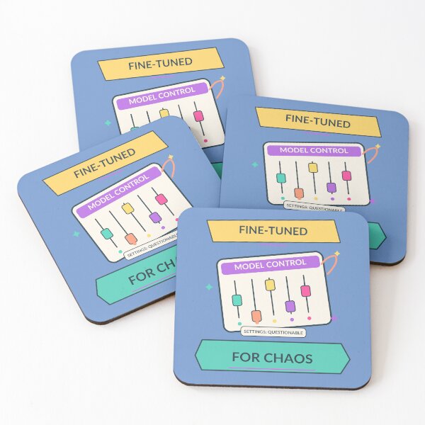 Item preview, Fine Tuned for Chaos - Funny AI Model Training Humor designed and sold by Ink and Wink.