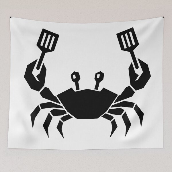 Item preview, Armed for Dinner – Funny Crab Chef designed and sold by matybrak.