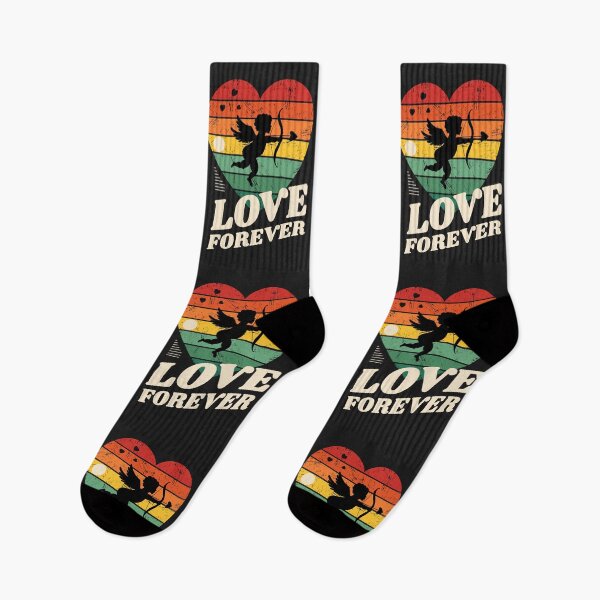 Item preview, Love Forever – Retro Cupid Heart Sunset designed and sold by Skryp-art.