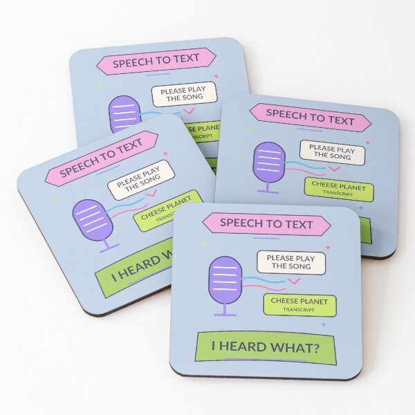 Item preview, Speech to Text I Heard What - Funny AI Transcription Humor designed and sold by Ink and Wink.
