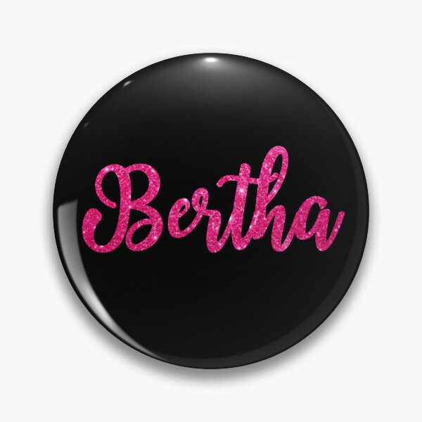 Item preview, Bertha Hot Pink Sparkly Personalised Name Design designed and sold by CamilasPrints.