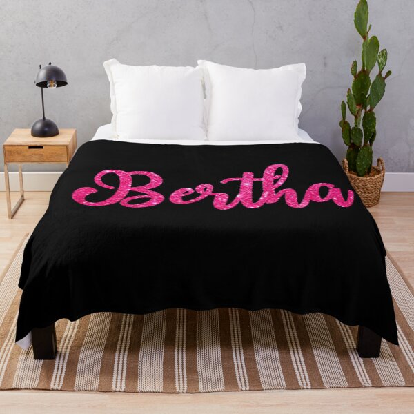 Item preview, Bertha Hot Pink Sparkly Personalised Name Design designed and sold by CamilasPrints.