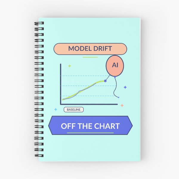 Item preview, Model Drift Off the Chart - Funny Machine Learning Humor designed and sold by Ink and Wink.
