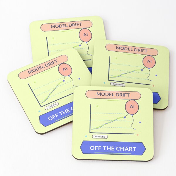Item preview, Model Drift Off the Chart - Funny Machine Learning Humor designed and sold by Ink and Wink.