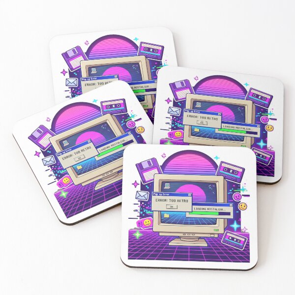 Item preview, Retro nostalgia, Y2K aesthetic | Synthwave computer error designed and sold by scarben.