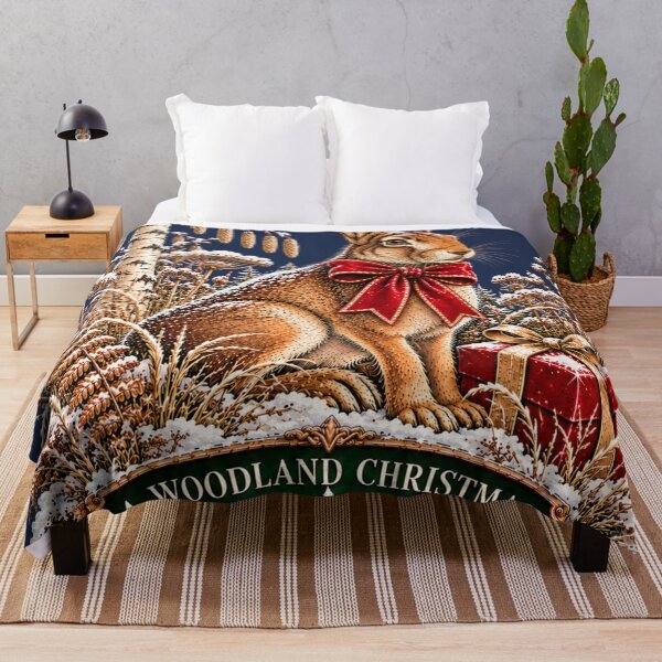 Item preview, European Hare Christmas Vintage Woodland Art designed and sold by CalmCapy Co.