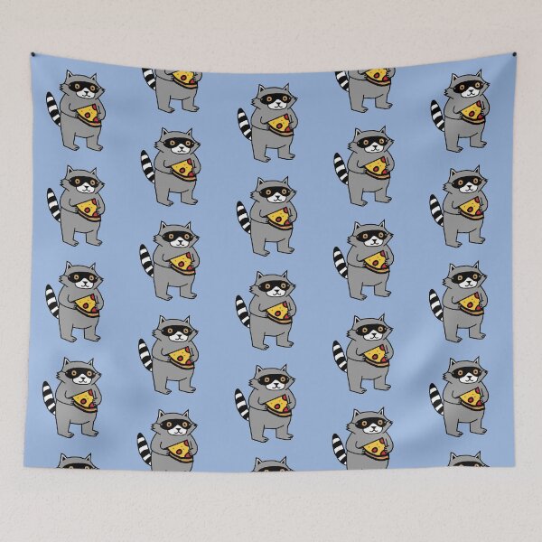 Item preview, Funny Raccoon with Pizza Slice designed and sold by ellenhenry.