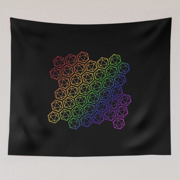 Item preview, Dungeons and Dragons: Rainbow D20 designed and sold by firlachieldraws.
