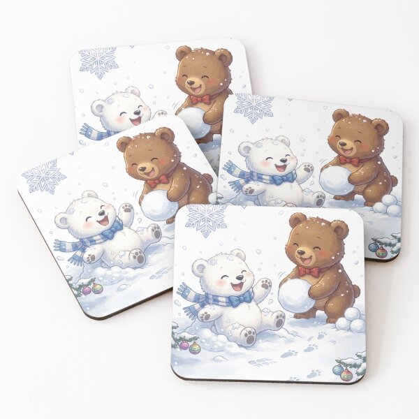 Item preview, Two Happy Bears' Winter Adventure designed and sold by DreamArtis.