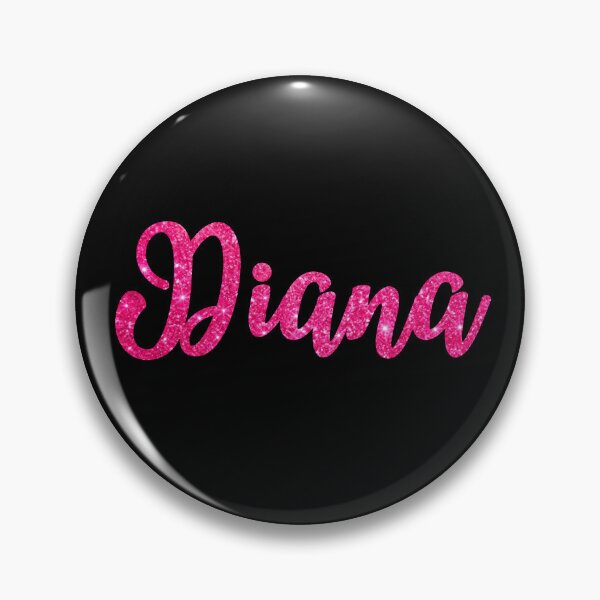 Item preview, Diana Hot Pink Sparkly Personalised Name Design designed and sold by CamilasPrints.