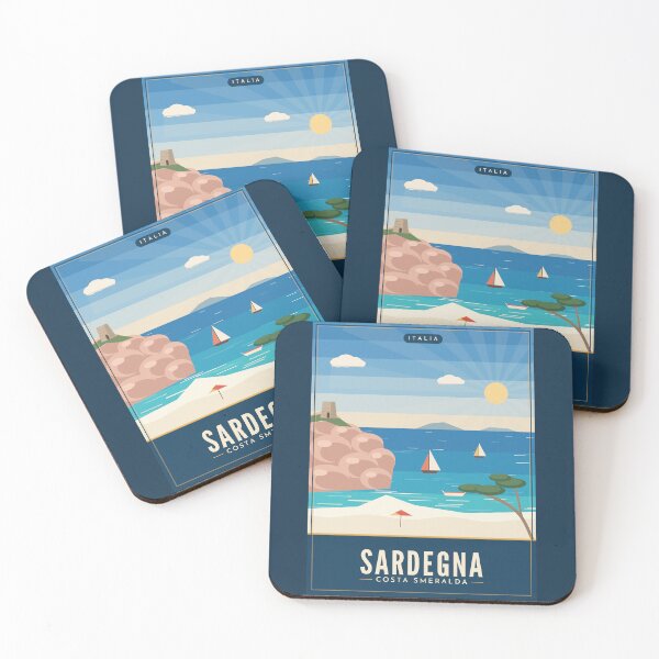 Item preview, Sardinia Costa Smeralda Vintage Travel Postersardinia designed and sold by Cascio311.