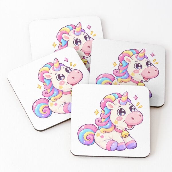 Item preview, Cute Kawaii Rainbow Unicorn – Pastel Magical Fantasy Cartoon designed and sold by mumeaw.