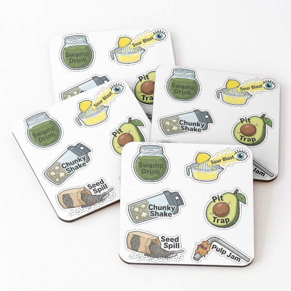 Item preview, Healthy Smoothie Resolution Fails Sticker Pack - Juice Puns designed and sold by SimpleP.