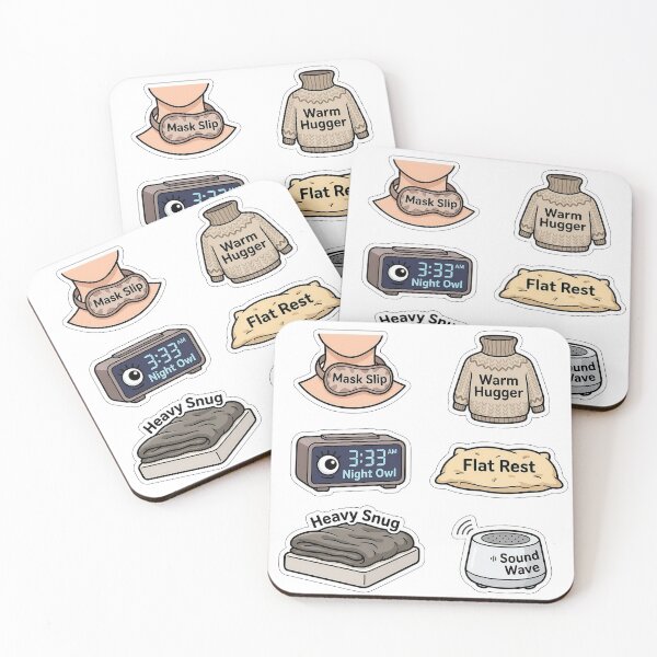 Item preview, Winter Sleep Hygiene Disasters Sticker Pack - Nap Puns designed and sold by SimpleP.