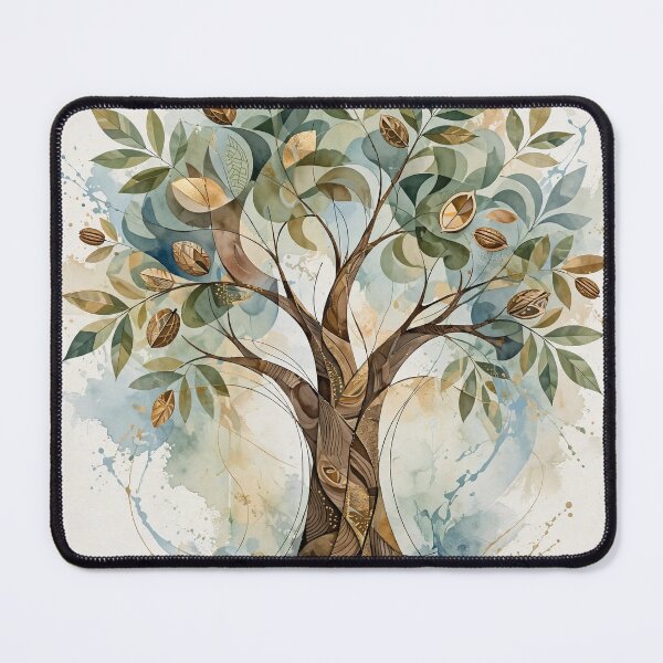 Item preview, Abstract Pecan Tree — Beautiful Watercolor Tree with Pecans designed and sold by Stevercortinas.