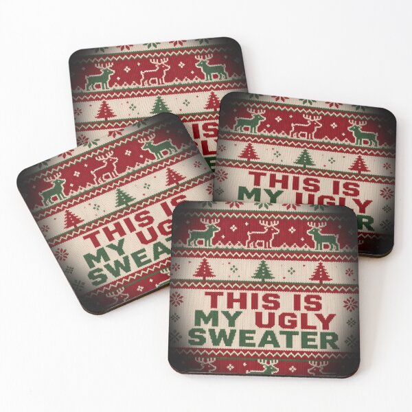 Item preview, This Is My Ugly Sweater Knit Pattern Christmas All Over Print designed and sold by Ember Lane Designs.