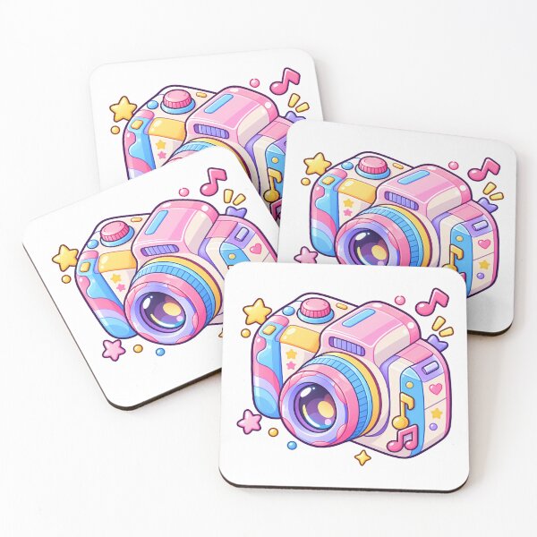 Item preview, Kawaii Pastel Camera – Cute Colorful Photography Cartoon designed and sold by mumeaw.