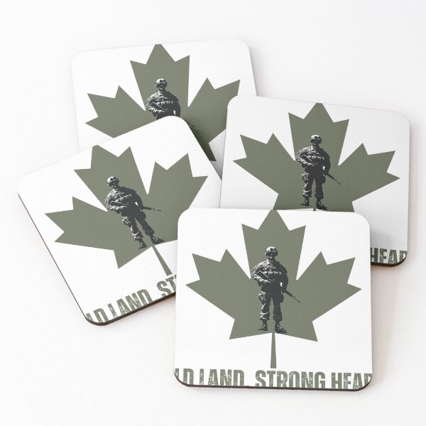 Item preview, Cold Land, Strong Hearts — Canadian Veteran Maple Leaf Soldier designed and sold by The Inner Warrior Co.