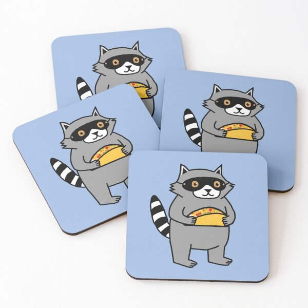 Item preview, Funny Raccoon and Taco designed and sold by ellenhenry.