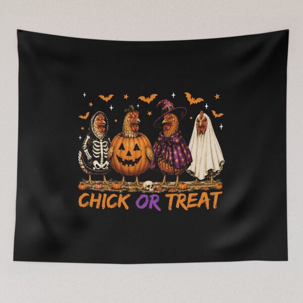 Item preview, Chick Or Treat Halloween Chicken Costume Design designed and sold by Dmo3HarkoArt.
