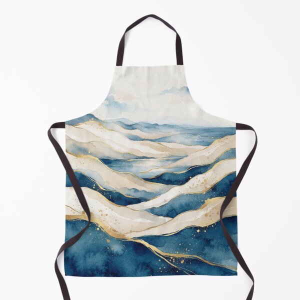 Item preview, Pinamar Dunes and the Argentine Sea - Watercolor and Gold designed and sold by Esencia Argentina.